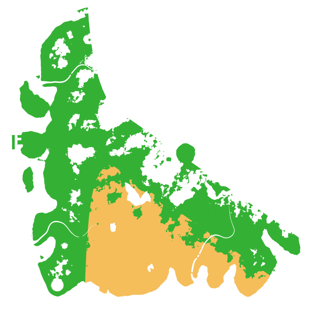 Biome Rust Map: Procedural Map, Size: 4500, Seed: 27453956