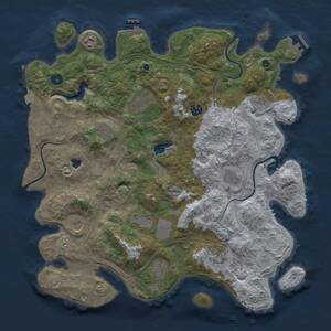 Thumbnail Rust Map: Procedural Map, Size: 4253, Seed: 1474724414, 17 Monuments