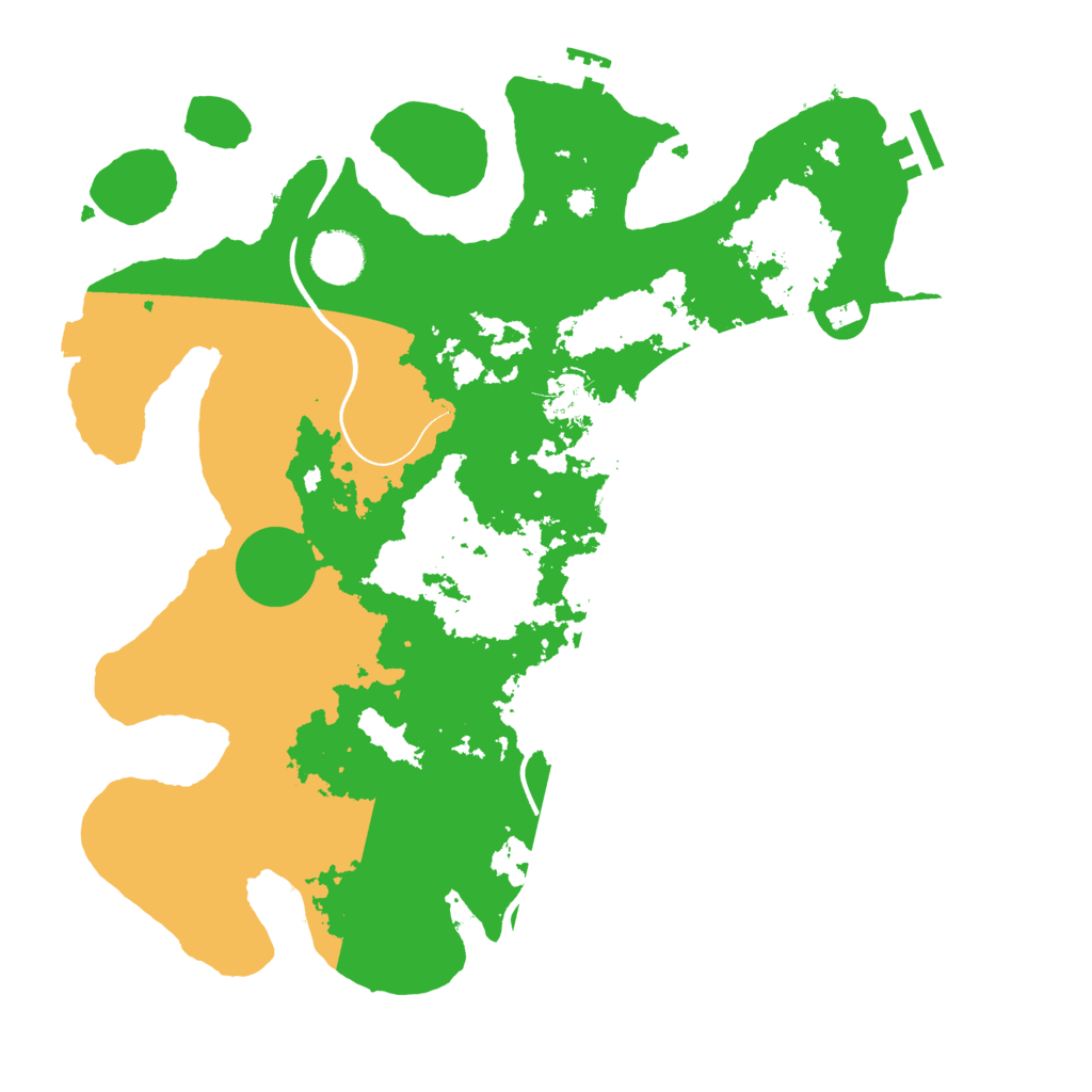 Biome Rust Map: Procedural Map, Size: 3600, Seed: 858243032