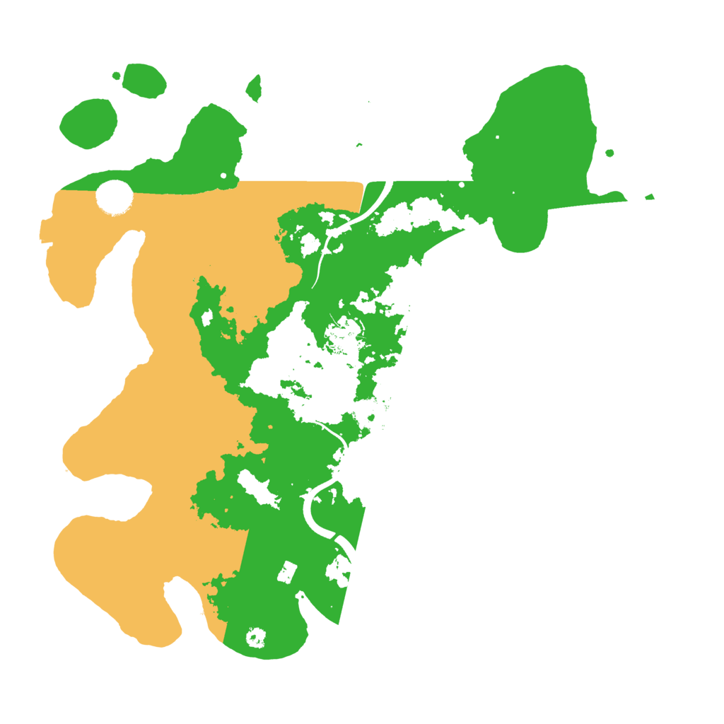 Biome Rust Map: Procedural Map, Size: 3600, Seed: 858243032