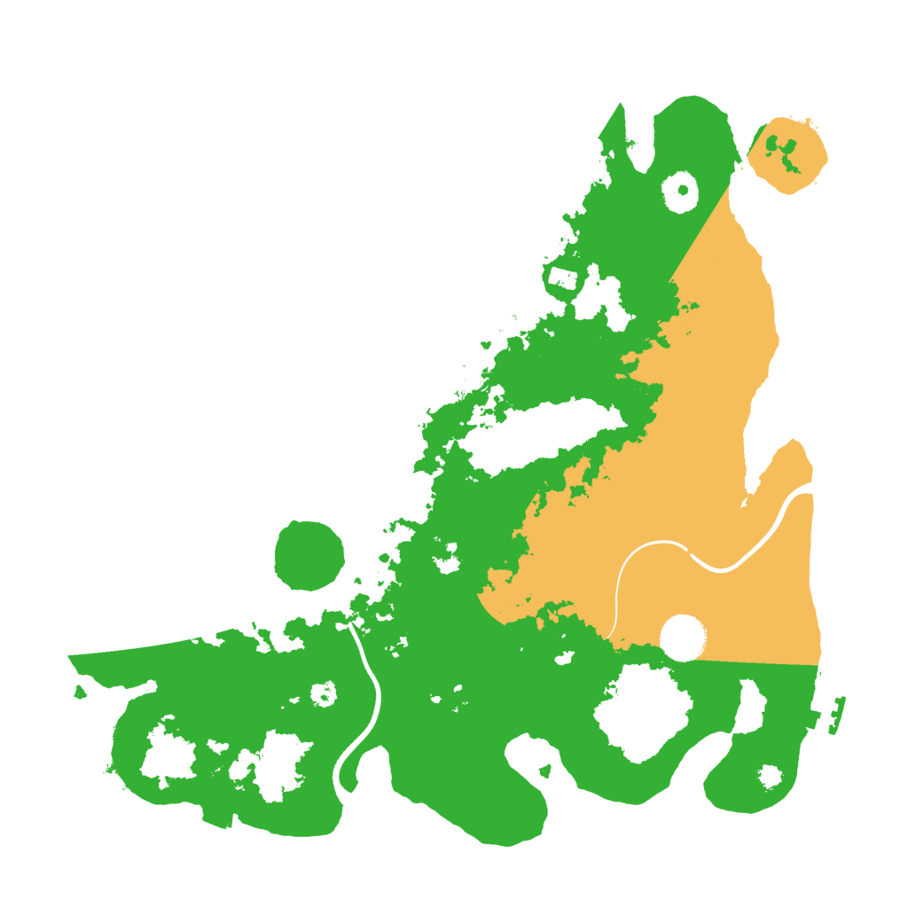 Biome Rust Map: Procedural Map, Size: 3500, Seed: 138821