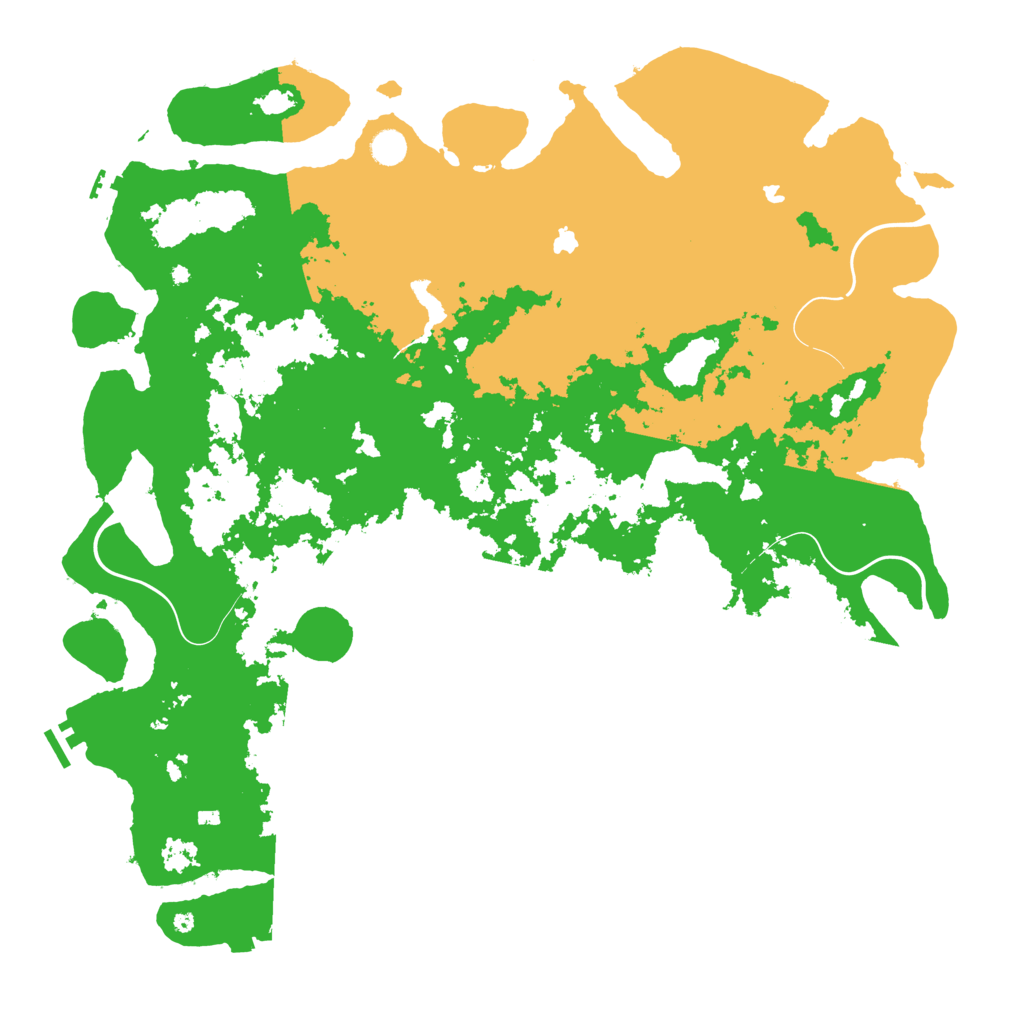 Biome Rust Map: Procedural Map, Size: 5000, Seed: 833497572