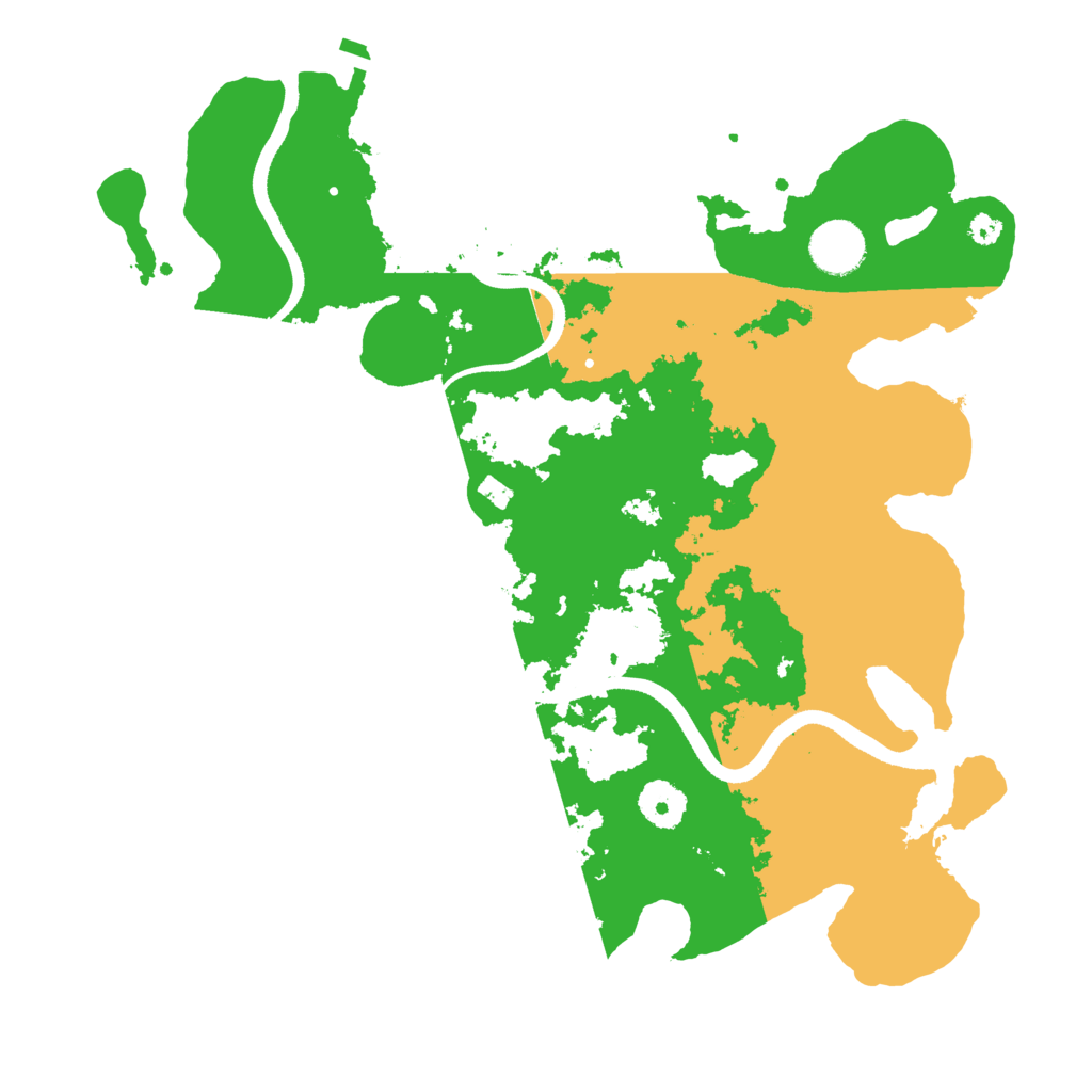 Biome Rust Map: Procedural Map, Size: 3500, Seed: 138328551