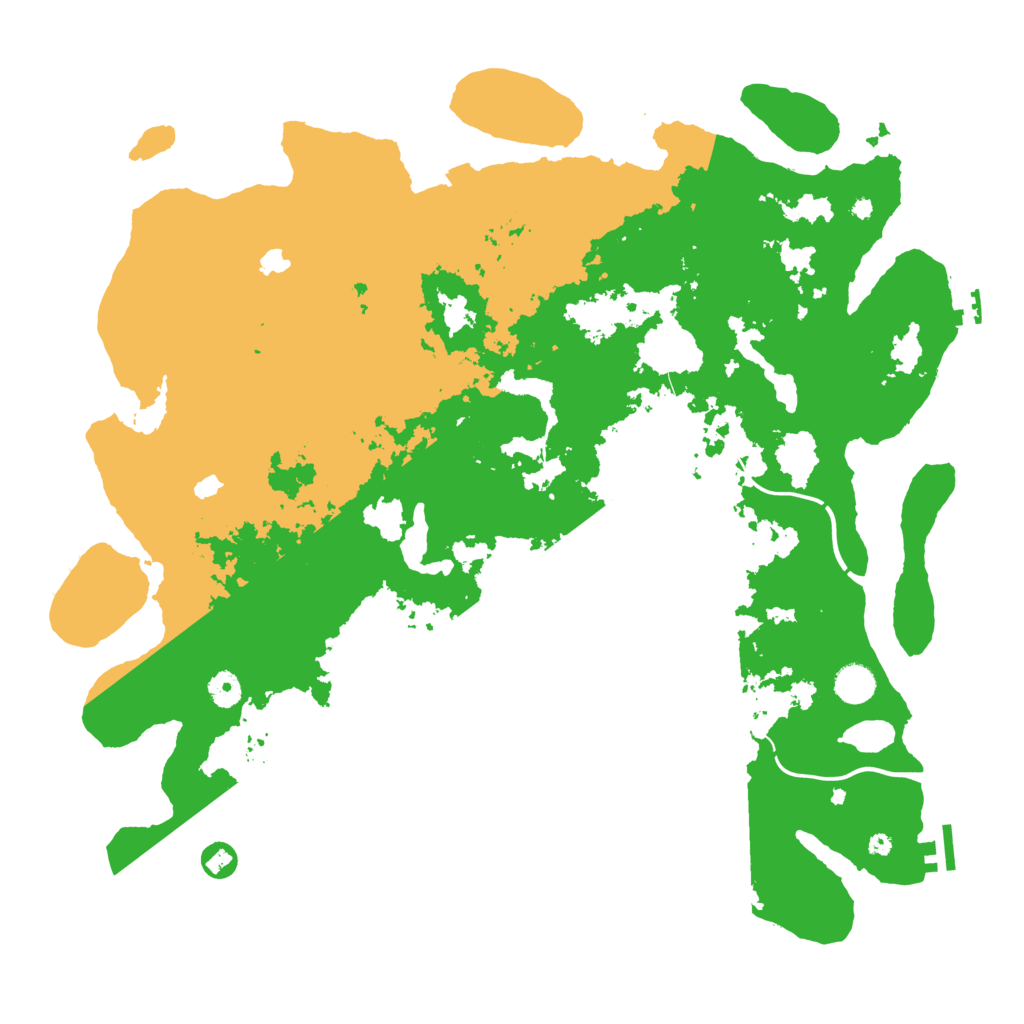 Biome Rust Map: Procedural Map, Size: 4500, Seed: 15146777