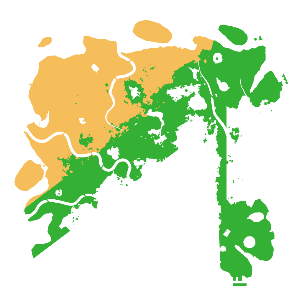 Biome Rust Map: Procedural Map, Size: 4500, Seed: 15146777