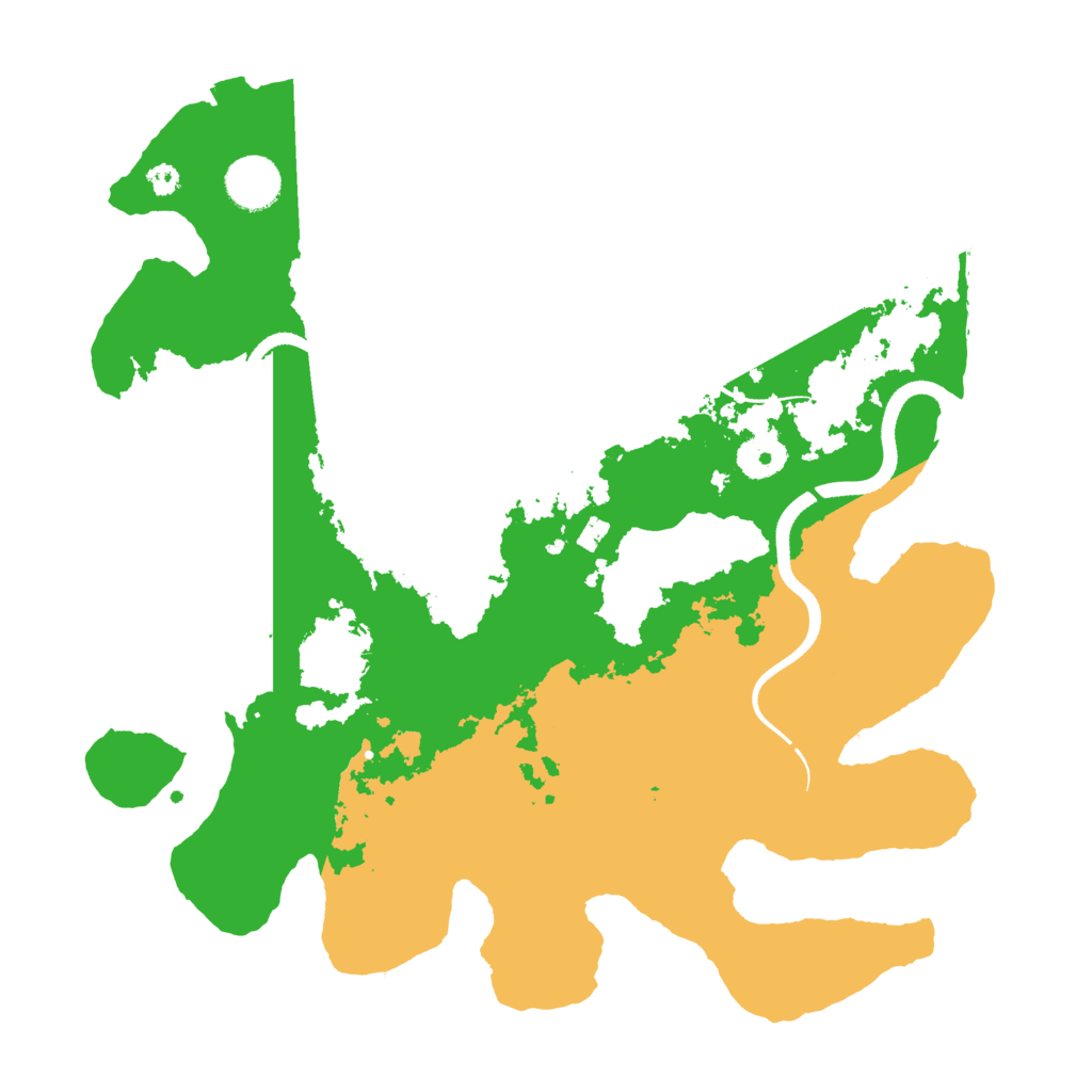 Biome Rust Map: Procedural Map, Size: 3500, Seed: 111453650