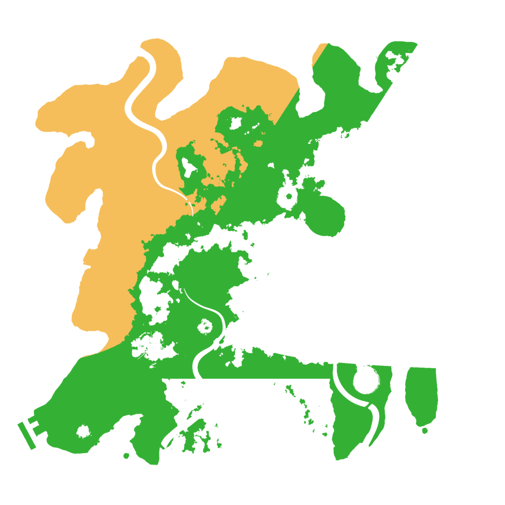 Biome Rust Map: Procedural Map, Size: 3500, Seed: 26670
