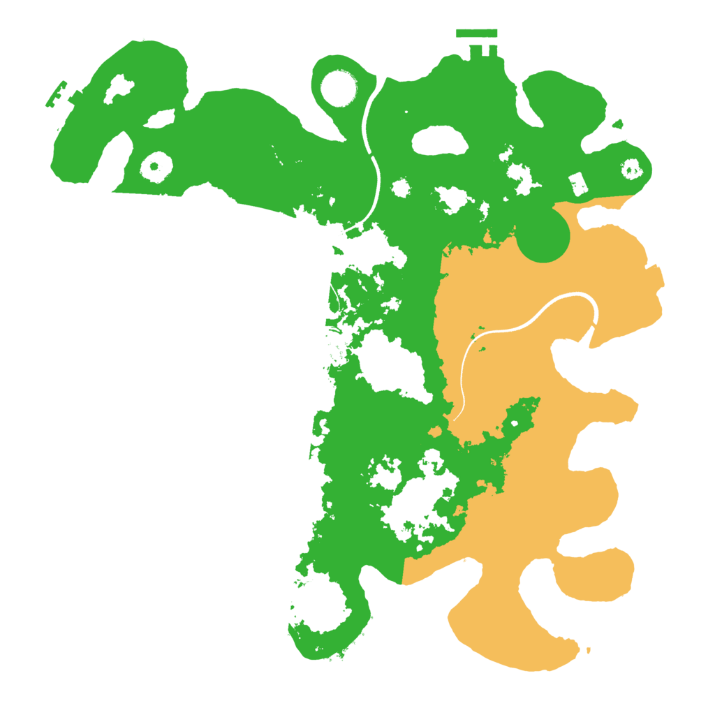 Biome Rust Map: Procedural Map, Size: 3500, Seed: 1291063615