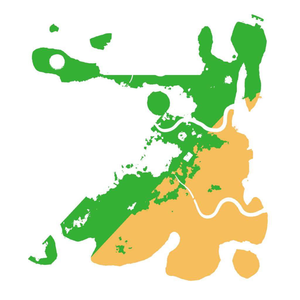 Biome Rust Map: Procedural Map, Size: 3500, Seed: 1801424201