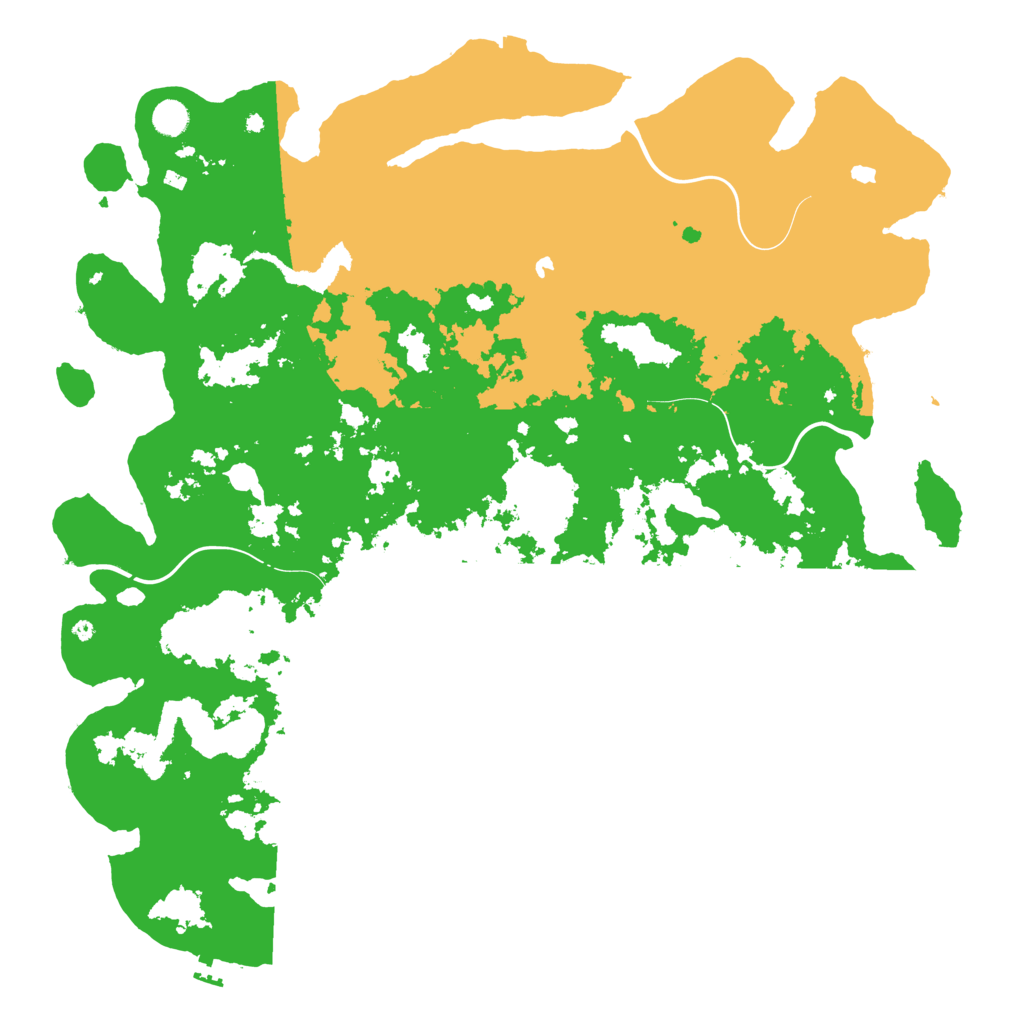 Biome Rust Map: Procedural Map, Size: 5000, Seed: 123145