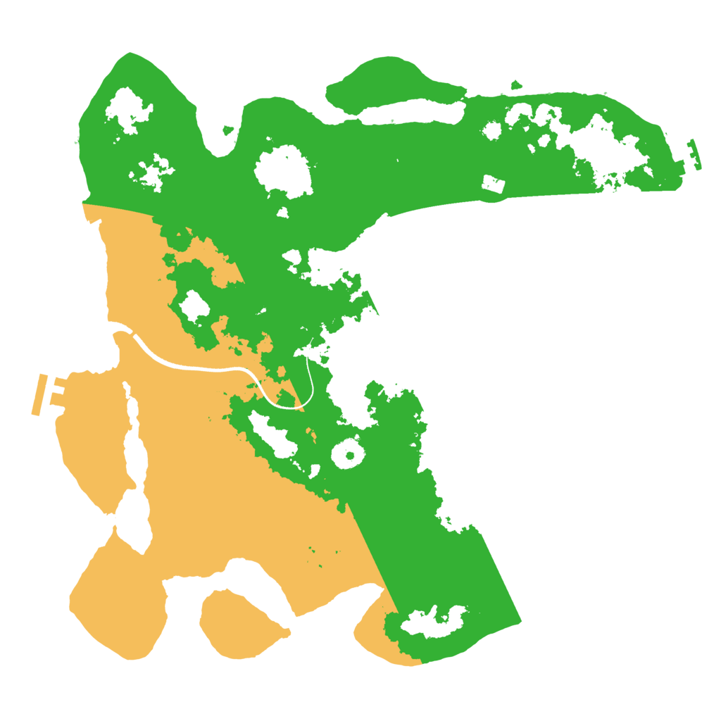 Biome Rust Map: Procedural Map, Size: 3500, Seed: 1376251262