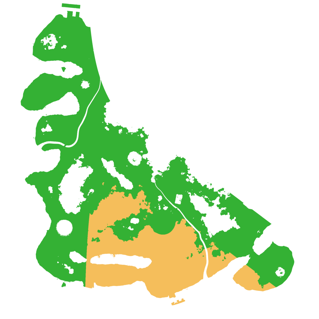 Biome Rust Map: Procedural Map, Size: 3500, Seed: 2124421328