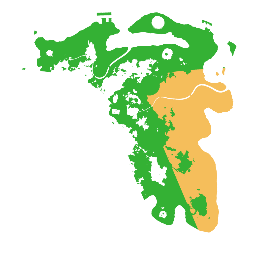 Biome Rust Map: Procedural Map, Size: 3500, Seed: 1796825452