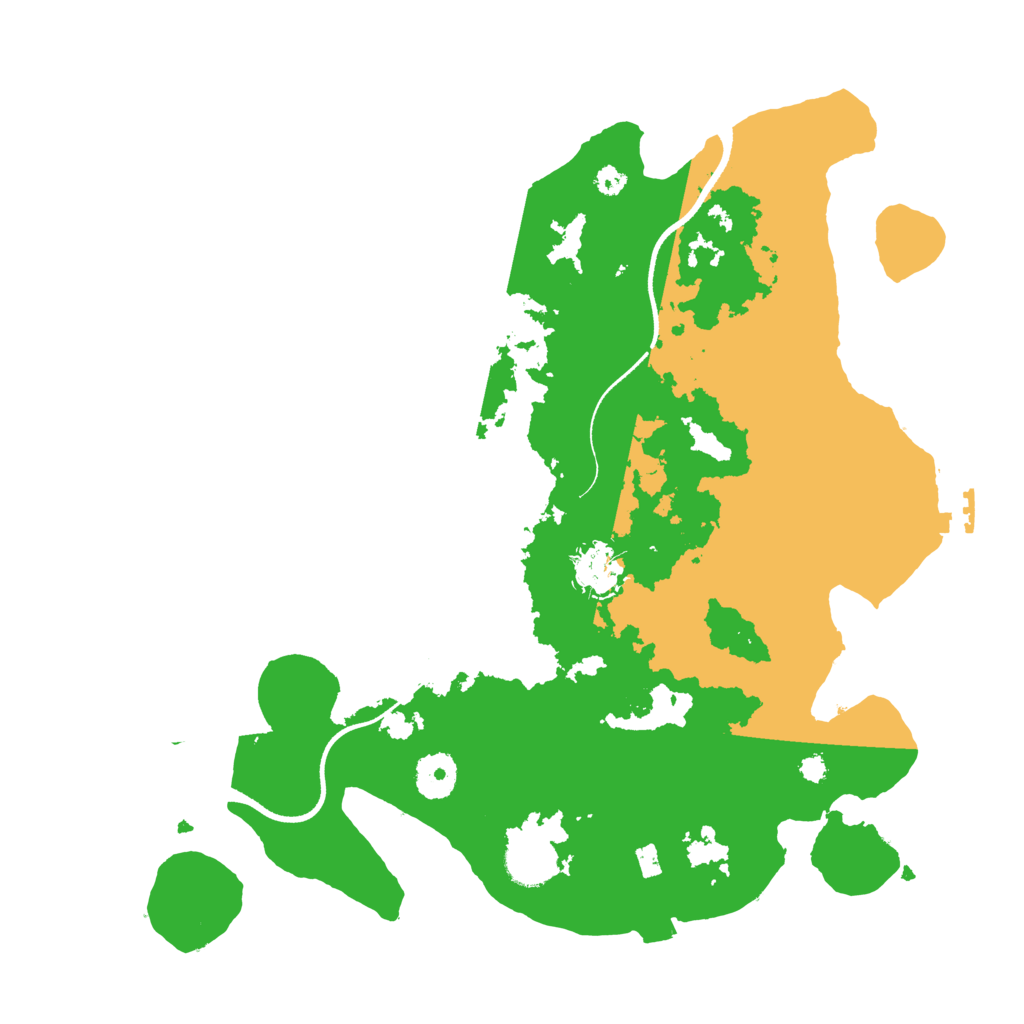 Biome Rust Map: Procedural Map, Size: 3500, Seed: 932472753