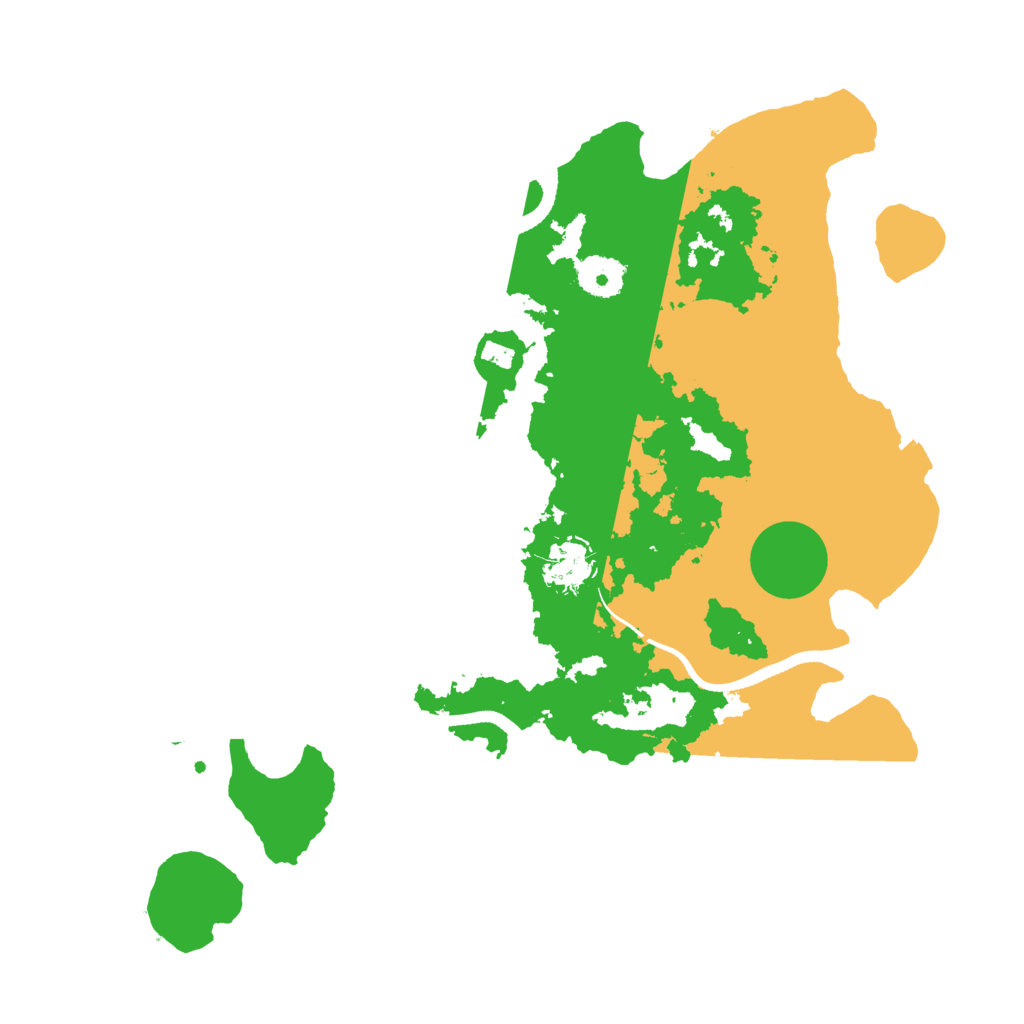 Biome Rust Map: Procedural Map, Size: 3500, Seed: 932472753