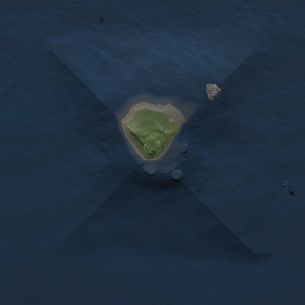 Rust Map: Procedural Map, Size: 1000, Seed: 1410250531, 1 Monuments