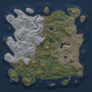 Thumbnail Rust Map: Procedural Map, Size: 4250, Seed: 649033908, 15 Monuments