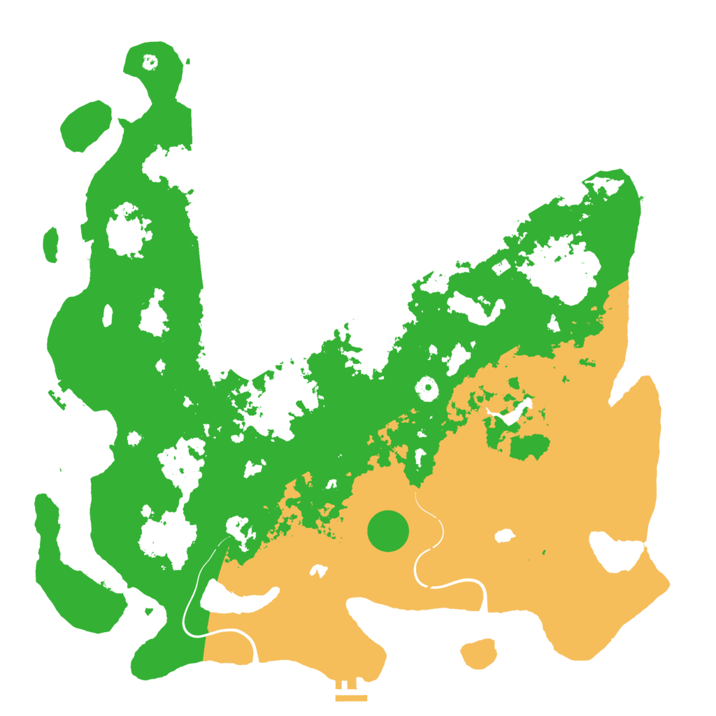 Biome Rust Map: Procedural Map, Size: 4550, Seed: 164287