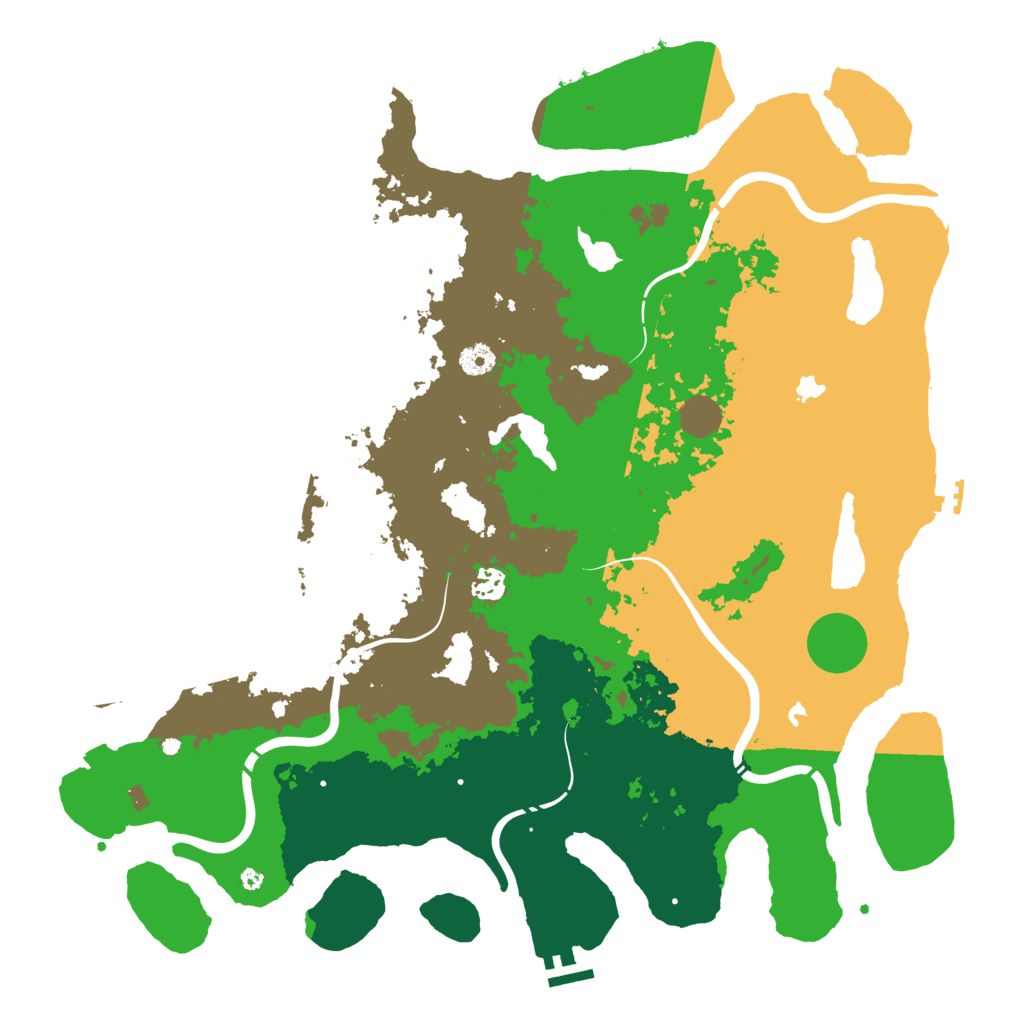Biome Rust Map: Procedural Map, Size: 4500, Seed: 87650329