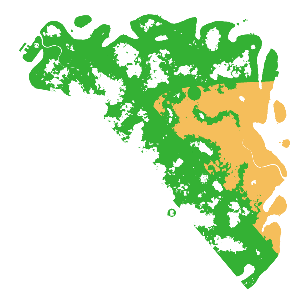 Biome Rust Map: Procedural Map, Size: 6000, Seed: 1776366781