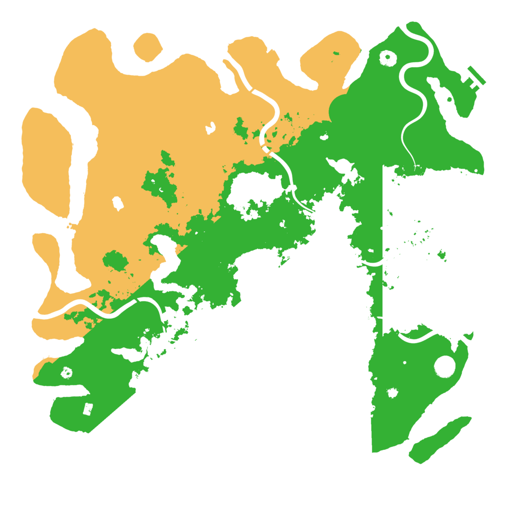 Biome Rust Map: Procedural Map, Size: 4500, Seed: 483370773