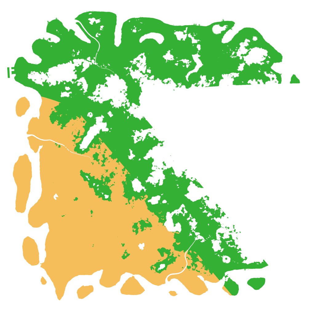 Biome Rust Map: Procedural Map, Size: 6000, Seed: 1235918723