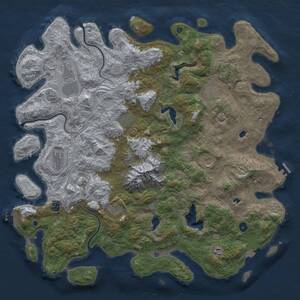 Thumbnail Rust Map: Procedural Map, Size: 5000, Seed: 5568, 15 Monuments