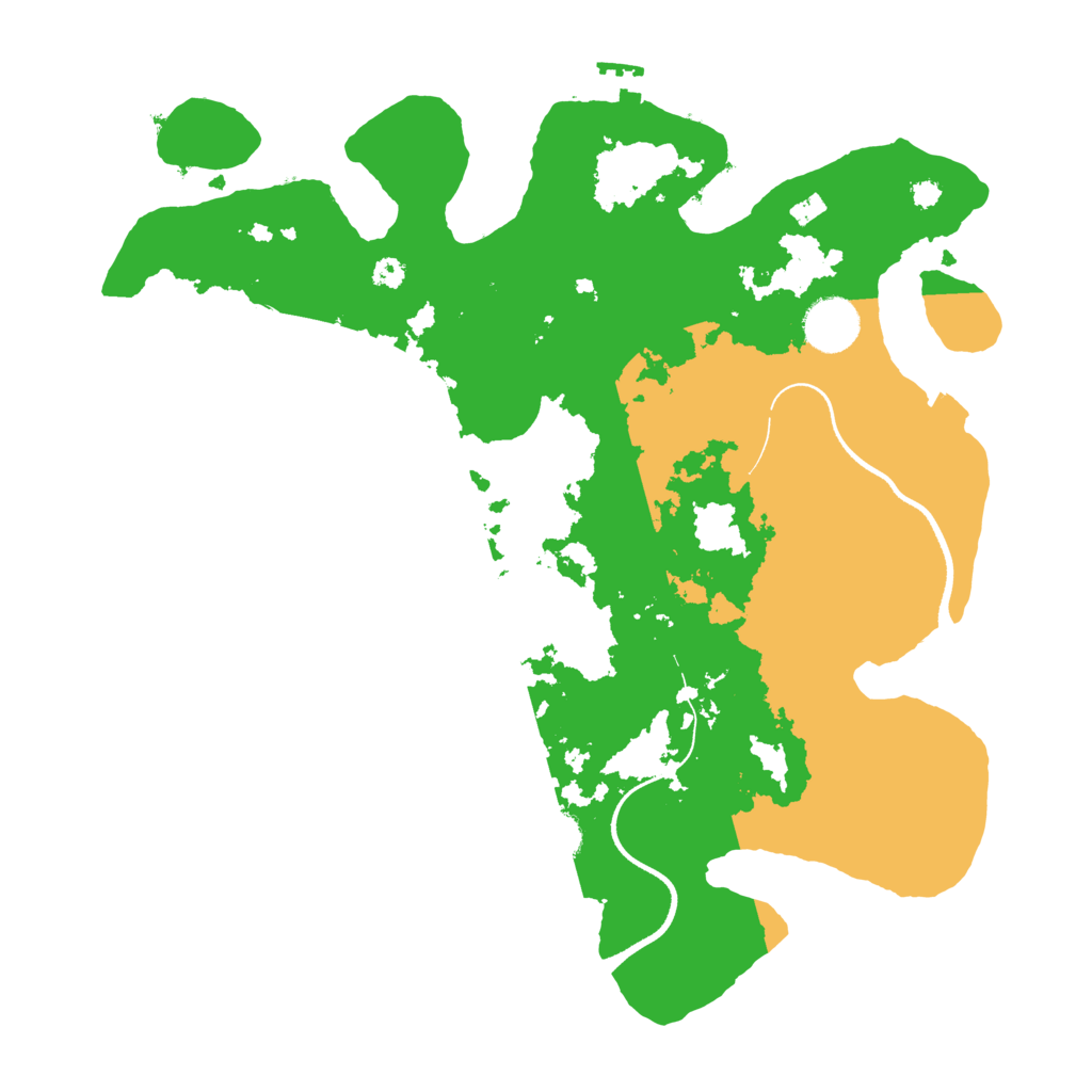 Biome Rust Map: Procedural Map, Size: 3500, Seed: 1453974811