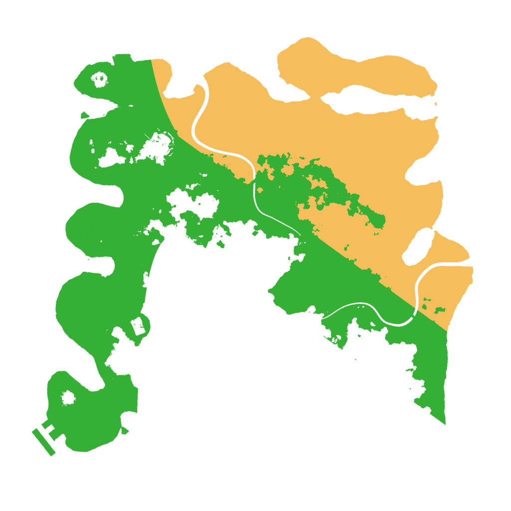 Biome Rust Map: Procedural Map, Size: 3300, Seed: 1037528458