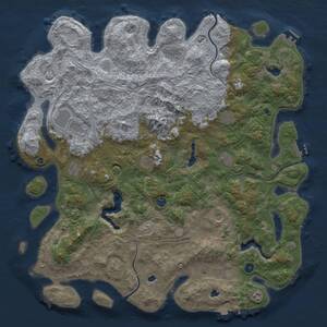 Thumbnail Rust Map: Procedural Map, Size: 5250, Seed: 752824447, 17 Monuments