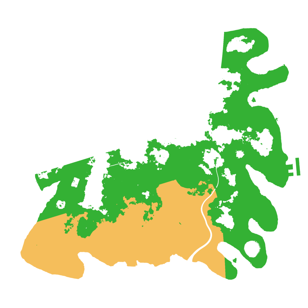 Biome Rust Map: Procedural Map, Size: 3500, Seed: 2073228439