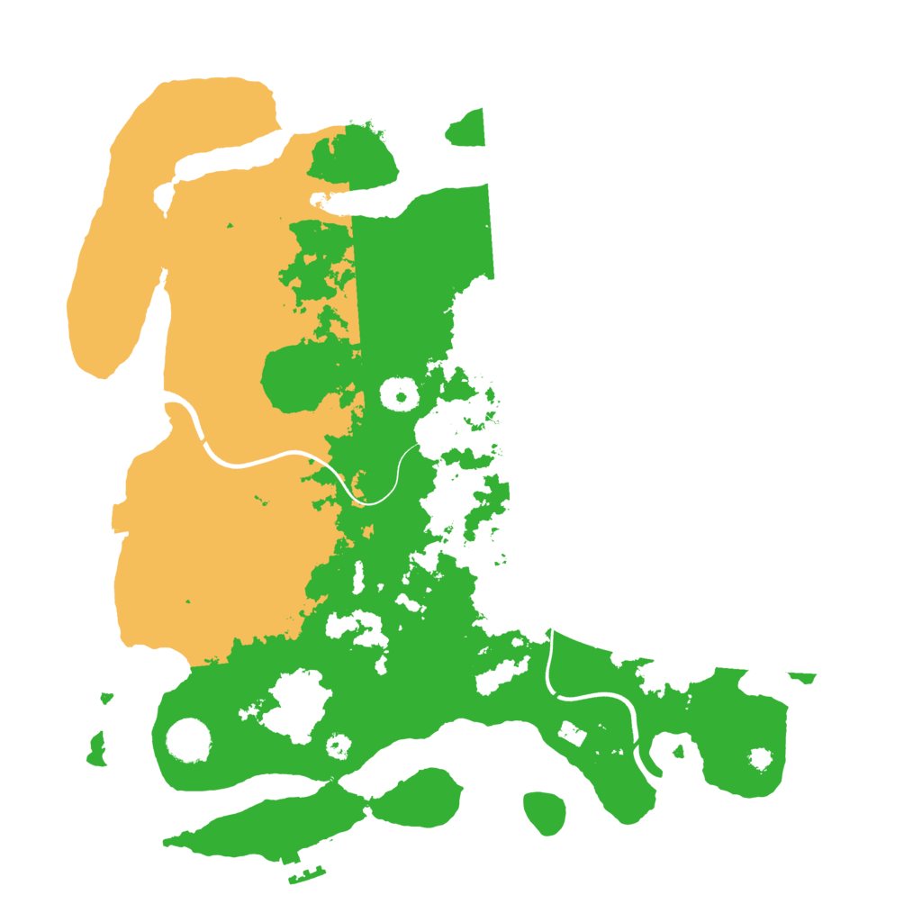 Biome Rust Map: Procedural Map, Size: 3700, Seed: 251