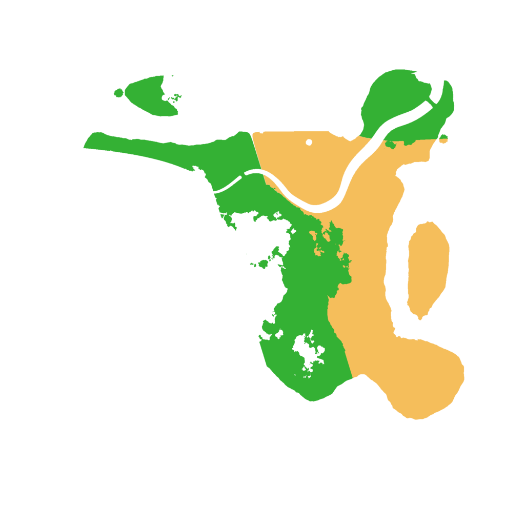 Biome Rust Map: Procedural Map, Size: 2400, Seed: 14790