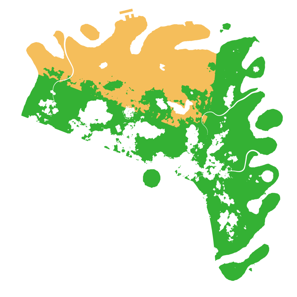 Biome Rust Map: Procedural Map, Size: 4500, Seed: 778940918