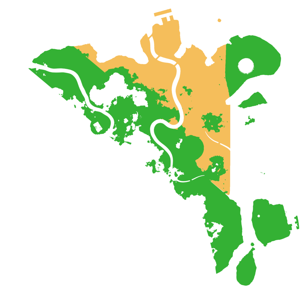 Biome Rust Map: Procedural Map, Size: 3500, Seed: 925081768