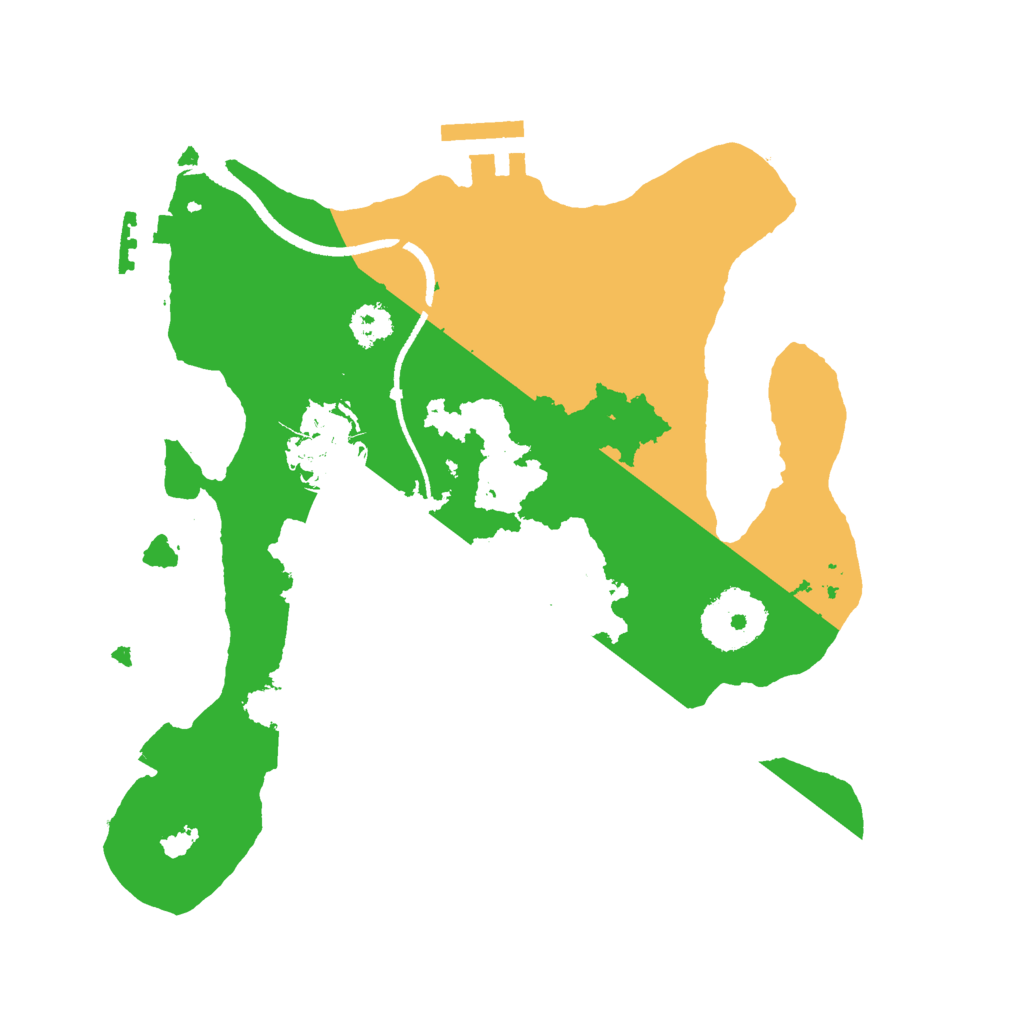 Biome Rust Map: Procedural Map, Size: 2500, Seed: 1227736801