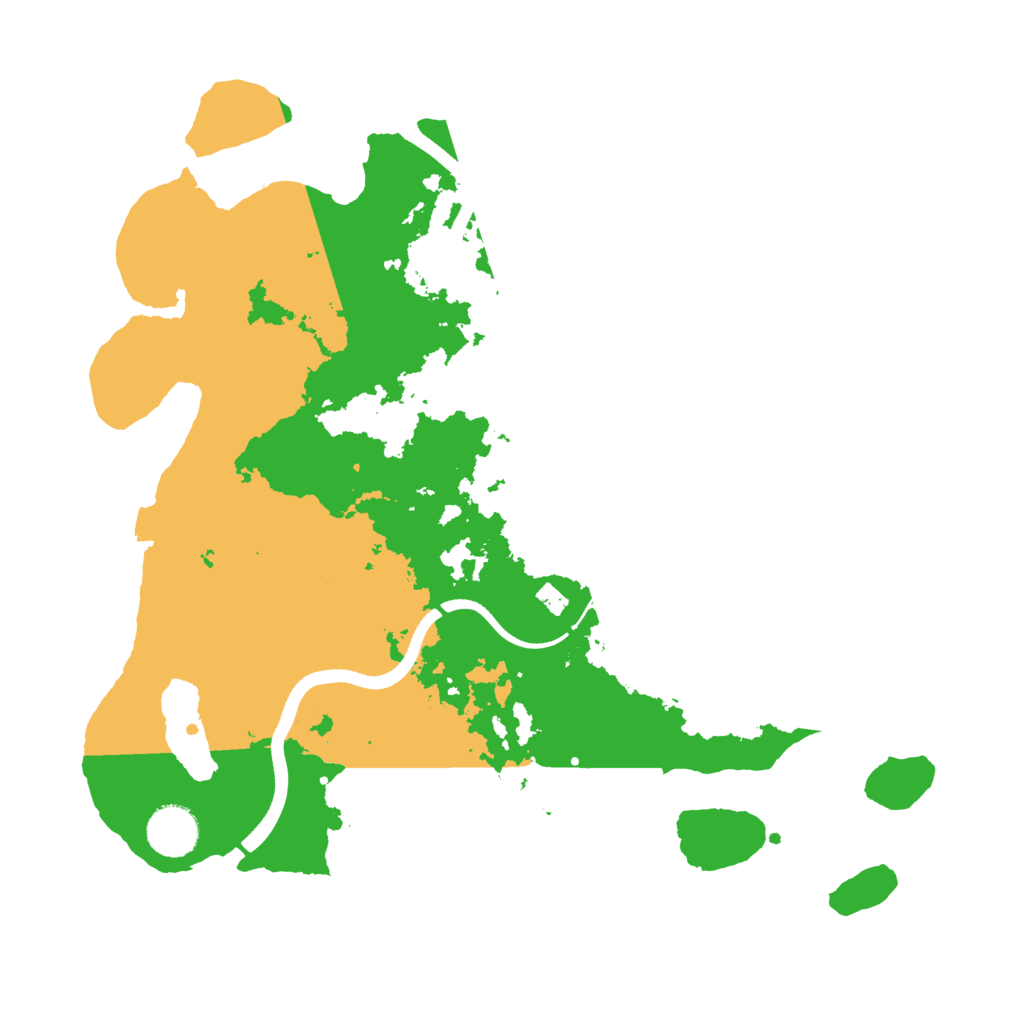 Biome Rust Map: Procedural Map, Size: 3500, Seed: 1494101805
