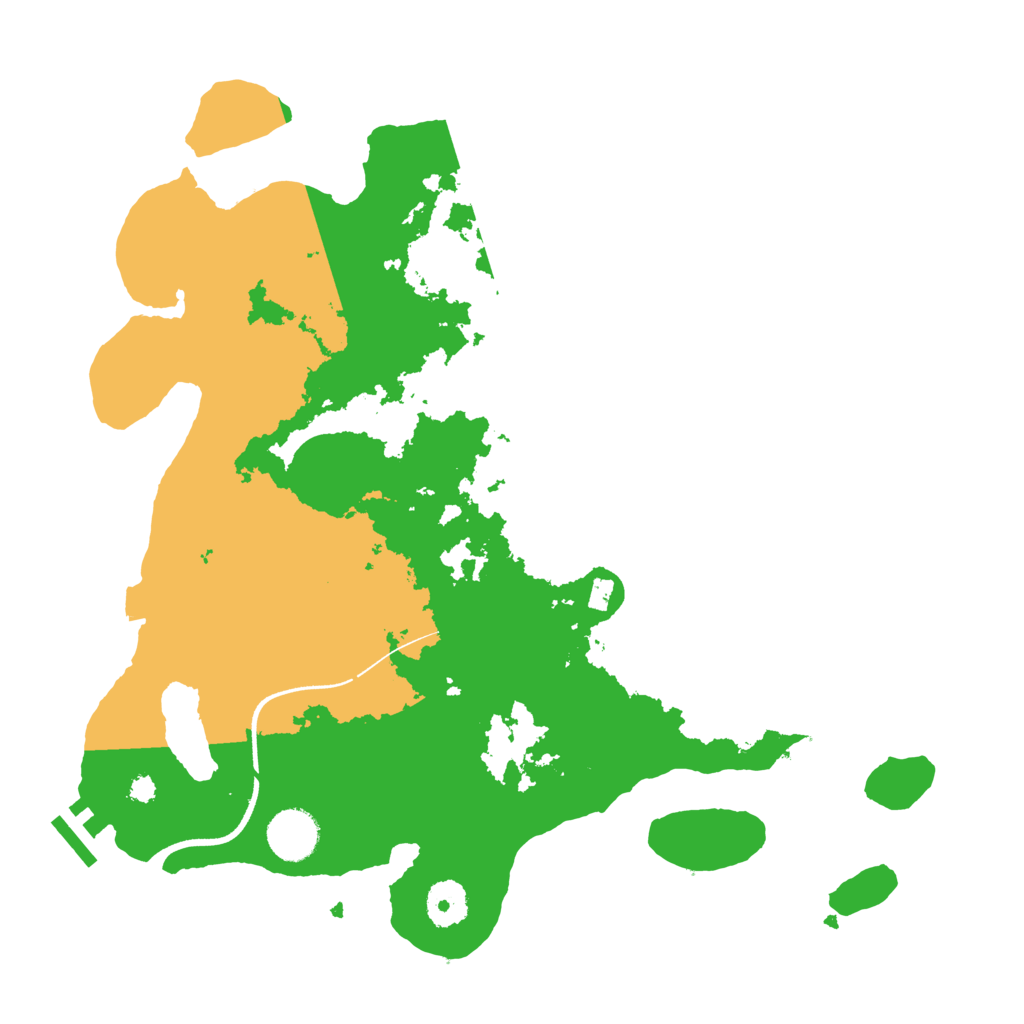 Biome Rust Map: Procedural Map, Size: 3500, Seed: 1494101805