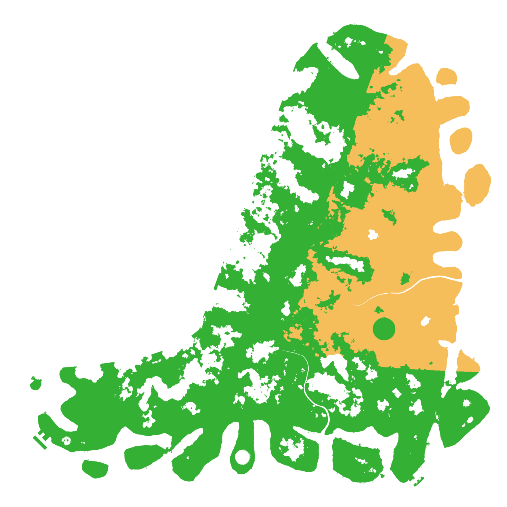 Biome Rust Map: Procedural Map, Size: 6000, Seed: 6958996