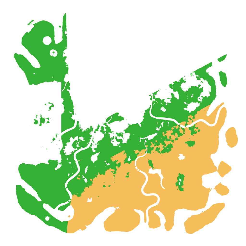 Biome Rust Map: Procedural Map, Size: 5000, Seed: 3664