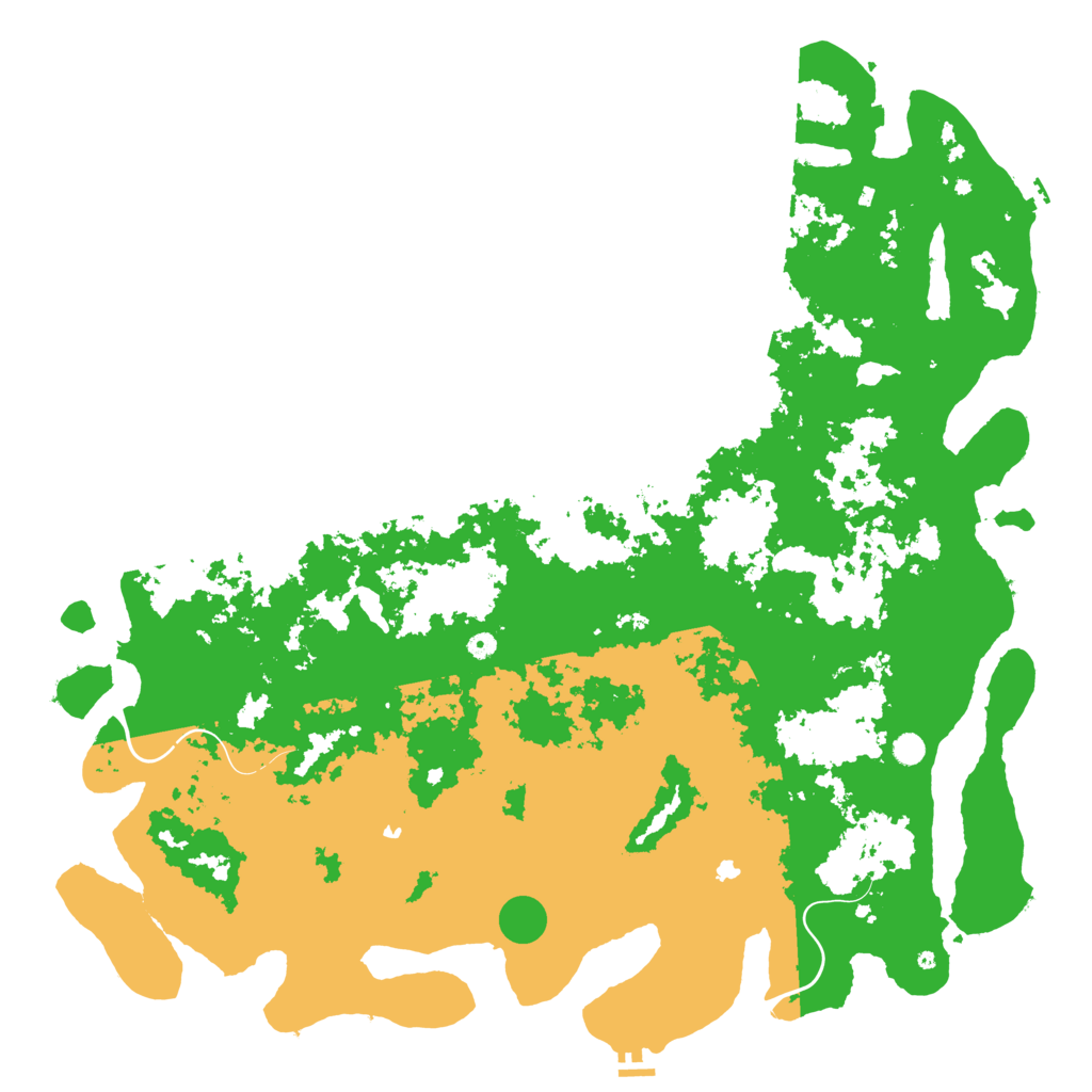 Biome Rust Map: Procedural Map, Size: 6000, Seed: 939191