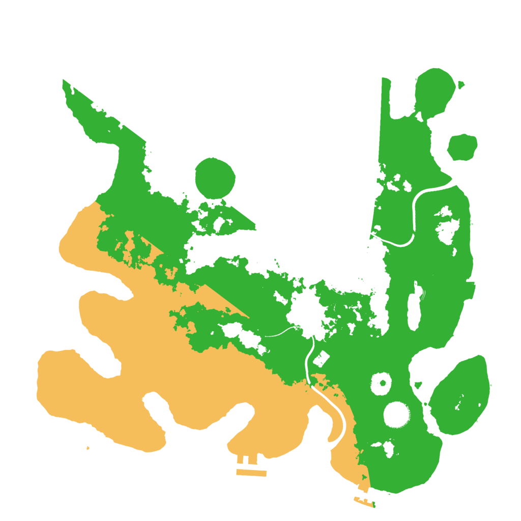 Biome Rust Map: Procedural Map, Size: 3500, Seed: 282980726