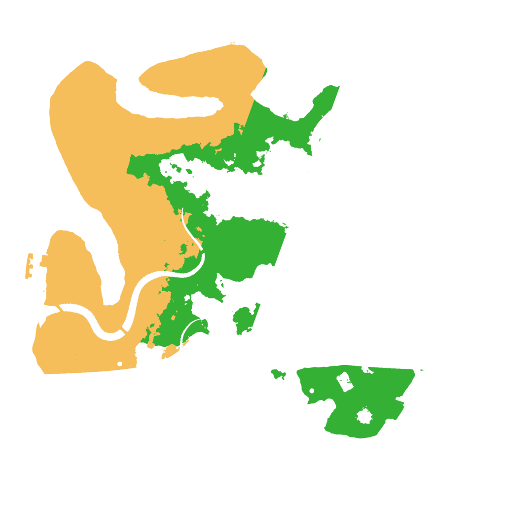 Biome Rust Map: Procedural Map, Size: 3000, Seed: 70156310