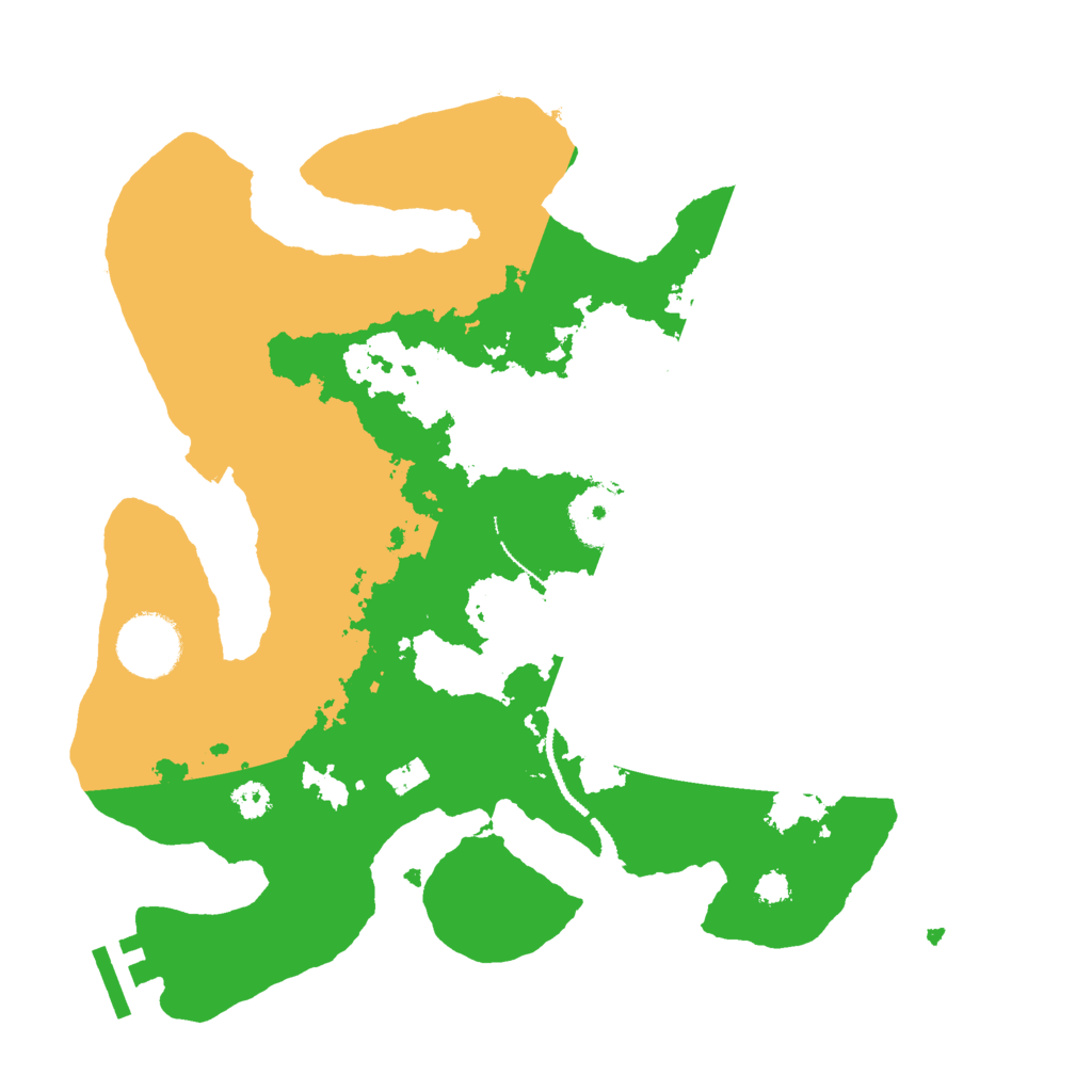 Biome Rust Map: Procedural Map, Size: 3000, Seed: 70156310