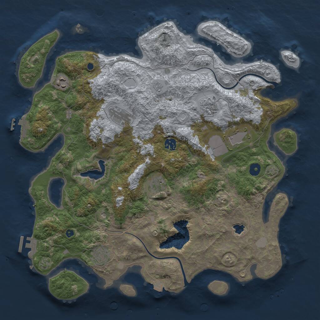 Rust Map: Procedural Map, Size: 4000, Seed: 1768173936, 15 Monuments