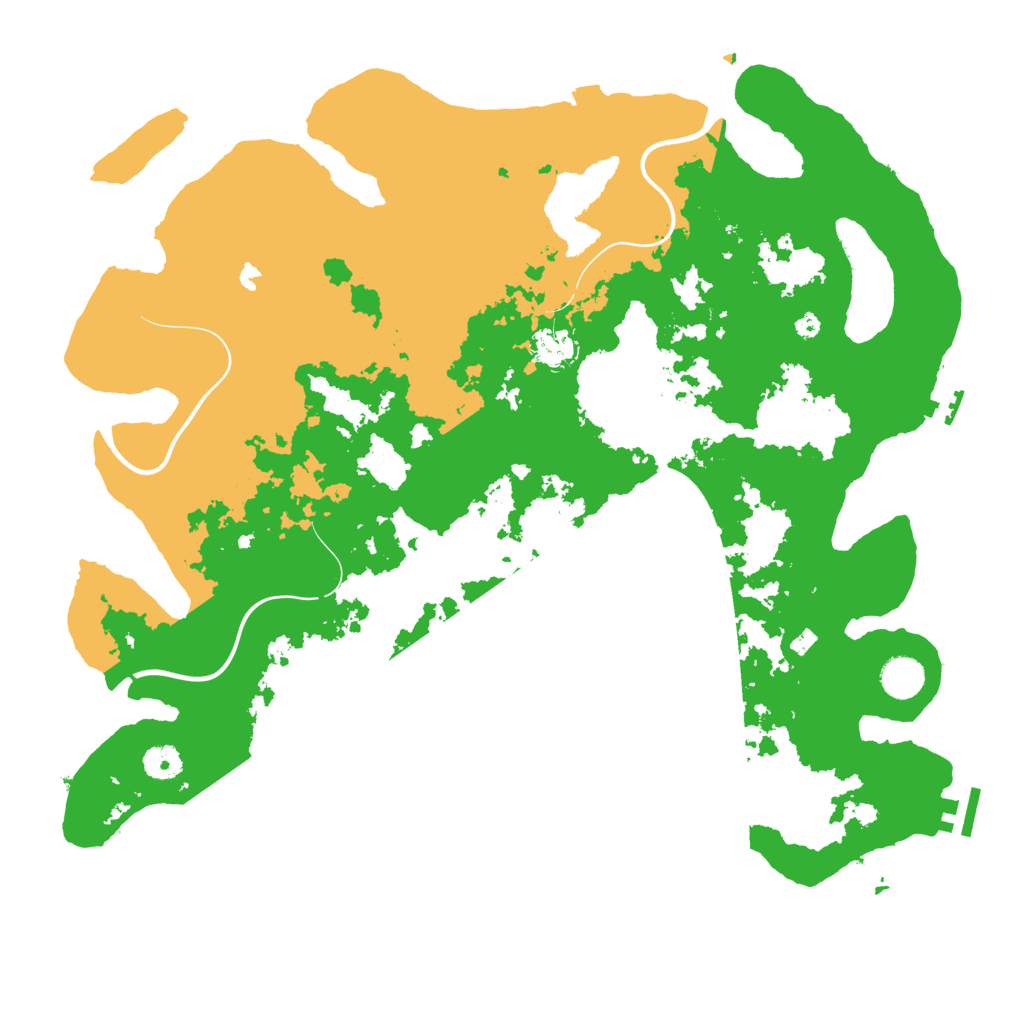 Biome Rust Map: Procedural Map, Size: 4200, Seed: 70278727