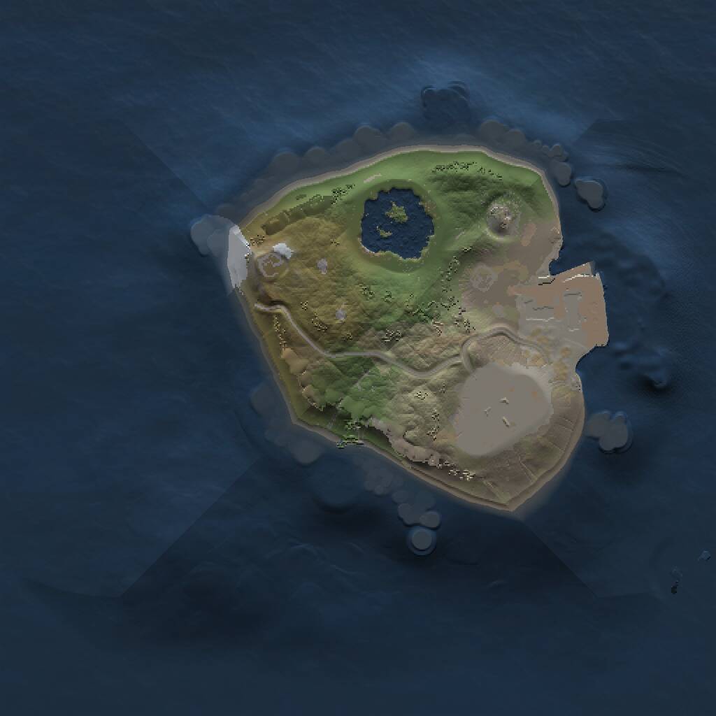 Rust Map: Procedural Map, Size: 1000, Seed: 1677757800, 1 Monuments