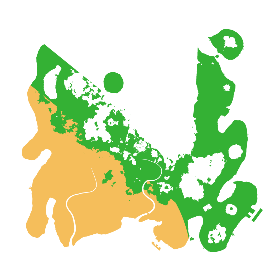 Biome Rust Map: Procedural Map, Size: 3600, Seed: 123123123