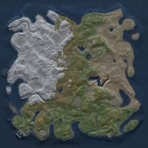 Thumbnail Rust Map: Procedural Map, Size: 4500, Seed: 1987002281, 16 Monuments