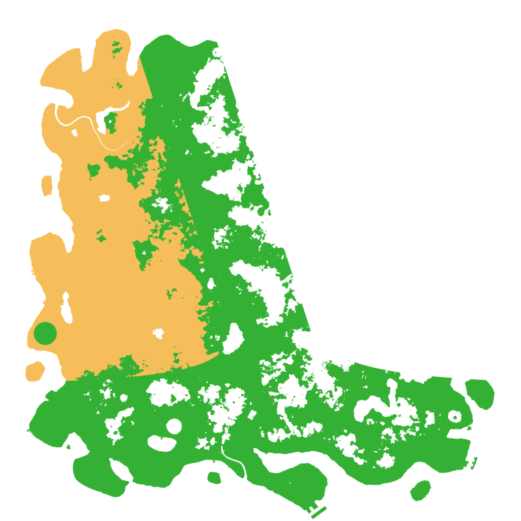Biome Rust Map: Procedural Map, Size: 6000, Seed: 41777175
